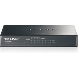 .8-port 10/100/1000Mbps  POE Switch TP-LINK "TL-SG1008P", steel case
