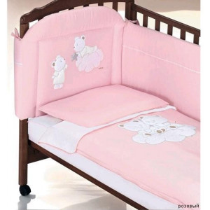 Комплект постельного белья ITALBABY "Nuvola" розовый