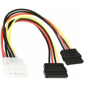 Gembird CC-SATA-PSY 2*Serial ATA 15 cm power cable (Кабель питания SATA на 2 устройства)