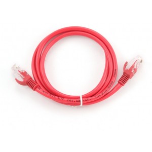 FTP Patch Cord    1 m, Red, PP22-1M/R, Cat.5E, molded strain relief 50u" plugs