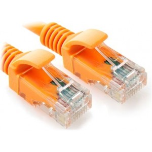 Patch Cord 0.5m, Orange, PP12-0.5M/O, Cat.5E, molded strain relief 50u" plugs