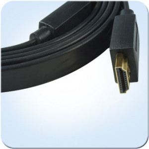 Cable HDMI to HDMI  5.0m  SVEN FLAT male-male, 19m-19m (V1.3), Black
