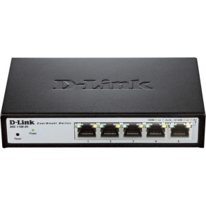 5-port 10/100/1000 Base-TX EASY SMART, D-Link DGS-1100-05/A1A