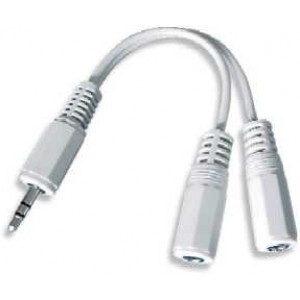 CCA-415W 3.5mm audio splitter cable, 10 cm