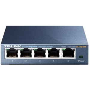 .5-port 10/100/1000Mbps Switch TP-LINK "TL-SG105", steel case