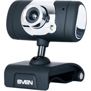 Camera SVEN IC-525, Microphone, 0.3Mpixel - 8Mpixel, 5G glass lens, hinge for easy camera rotation at any angle, UVC, USB2.0, Black
