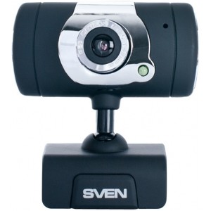 Camera SVEN IC-525, Microphone, 0.3Mpixel - 8Mpixel, 5G glass lens, hinge for easy camera rotation at any angle, UVC, USB2.0, Black