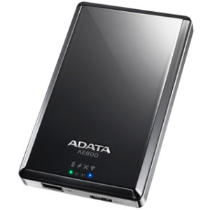 500Gb 2.5", USB3.0, ADATA DashDrive Air AE800, Wireless, Powerbank 5200mAh, Black, 5400RPM, 480MB/sec, 8MB cache