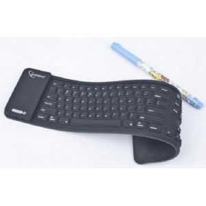 Tastatură Gembird Flexible keyboard, Bluetooth, Black color, US keys, KB-BTF3-B-US