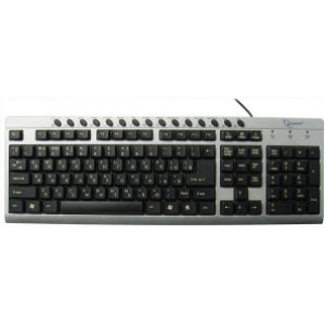 Gembird KB-8300UM-SB-R USB Silver-Black