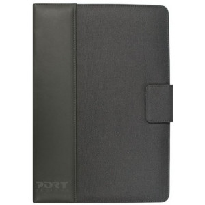 PORT Universal Tablet Case 7" - PHOENIX IV UNIVERSAL 7" - Grey  / Inside size: 203 x 137 x 13.2 mm - Double Elastic System for better Compatibility, Adjustable Video Position, Magnetic Flap, Fabric: PU Leather - P 600  /Floss Lining