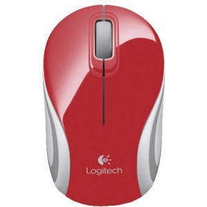 Мышь Logitech Wireless Mouse M185 Red, Optical Mouse for Notebooks, Nano receiver, Red/Black, Retail