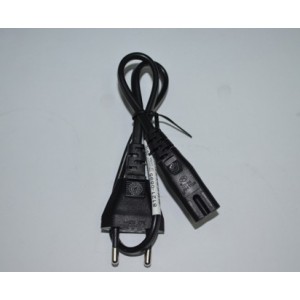 Power cord PC-184-VDE, 2 m, EU 2 pin input plug, with VDE approval