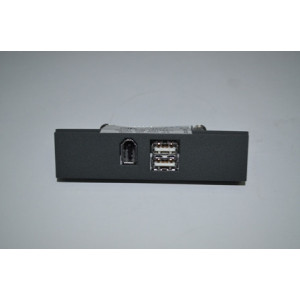 3.5" cover with 2xUSB,1xIEEE1394 Black Chieftec