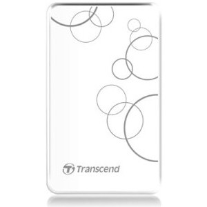 1.0TB (USB3.0) 2.5" Transcend "StoreJet 25A3", White, Anti-Shock, One Touch Backup