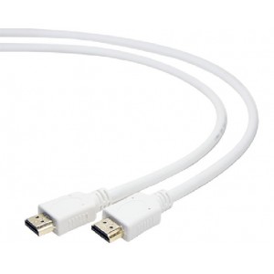 GEMBIRD CC-HDMI4-W-1M Cable HDMI to HDMI  1.0m male-male, V1.4, WHITE