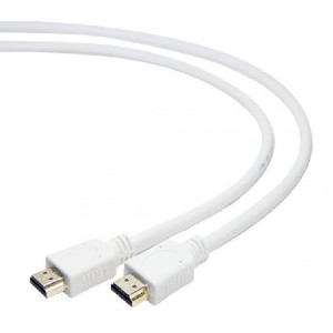 GEMBIRD CC-HDMI4-W-6 Cable HDMI to HDMI 1.8m, male-male, V1.4, WHITE