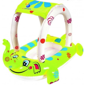 Надувная лодочка с крышей и дырочками для ножек (81см х 58см) BestWay 34087