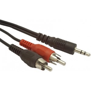 Gembird CCA-458 Audio 3.5mm stereo plug to 2 phono plugs 1.5 meter cable