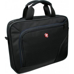 PORT NB bag 17.3" - BOSTON IV / Classic Line - Top Loading, mix material dynatex, metal buckles, shoulder pad in mesh for more confort, rubber feet, front organiser pocket, trolley strap, inside flat pocket for documents, handles reinforced with neop