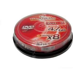 DVD-R Titanum 4.7Gb, 8x, Sleeve, 10p