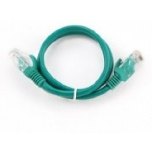 Patch Cord 0.25m, Green, PP12-0.25M/G, Cat.5E, molded strain relief 50u" plugs