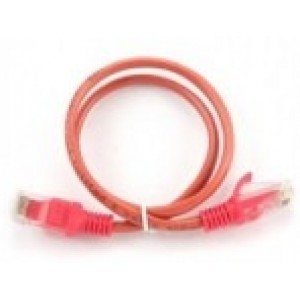 Patch Cord     0.25m, Red, PP12-0.25M/R, Cat.5E, molded strain relief 50u" plugs