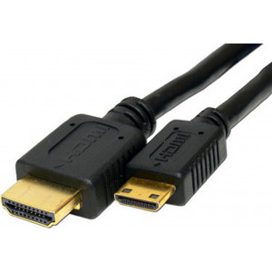 Cable HDMI(micro)  CC-HDMID-6, 1.8 m, HDMI male to micro D-male, Black cable with gold-plated connectors, Bulk package
