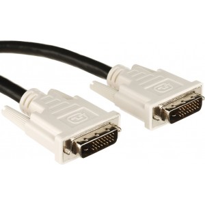 Cable DVI M TO DVI M, 4.5M,  GOLD 30AWG WITHE FERRITE