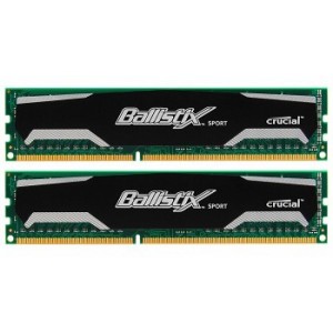 8Gb Crucial Ballistix Sport DDR3 PC10600,1333MHz,CL9