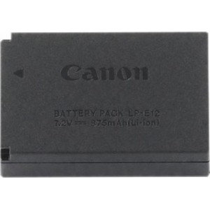 Battery Pack Canon LP-E12, 875mAh, 7.2V, Li-Ion Batteries for  EOS-M, EOS 100D, Rebel SL1