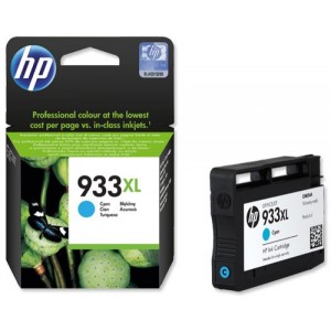 HP №933XL Cyan Ink Cartridge, Up to 825 pages for Officejet 6x00 ePrinter/e-All-in-One