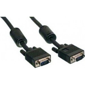 Cable VGA CC-PPVGA-5M-B, 5 m, Premium VGA HD15M/HD15M dual-shielded w/2*ferrite core, Black