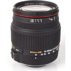 "Zoom Lens Sigma AF 18-200/3.5-6.3 DC MACRO OS HSM NEW F/Nik
В комплекте бленда.
Диаметр фильтра 62мм."