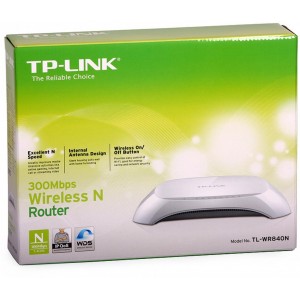 TP-Link TL-WR840N, Wireless Router 4-port 10/100Mbit, 300Mbps, 2xInternal Antena
