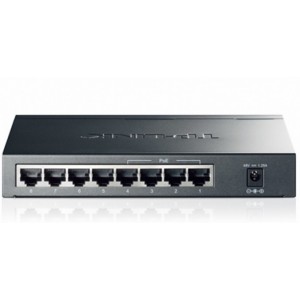 TP-LINK TL-SG1008P, 8-Port Gigabit Desktop PoE Switch, 8 Gigabit RJ45 ports including 4 PoE ports, 53W PoE Power supply, steel case