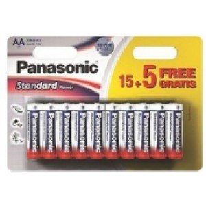 Panasonic "ALKALINE Power" AA Blister*20, Alkaline, LR6REB/20BW