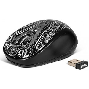 "Mouse  Wireless SVEN RX-360 ART, 2.4GHz, Laser 1200dpi, black, USB
-  
http://www.sven.fi/ru/catalog/mouse/rx-360w.htm"