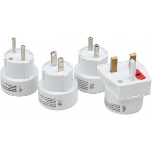  Universal travel adapter plug set gembird for use in Europe, America, Asia and Africa, TPA-002