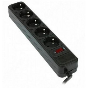 Surge Protector   5 Sockets,  4.5m, Ultra Power, black, UP3-B-15PPB