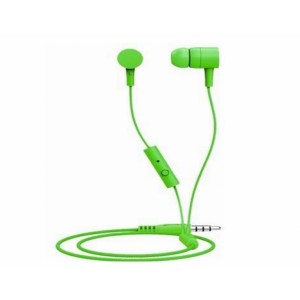 MAXELL "Spectrum" Green, Earphones with in-line Microphone, Hands free calling features, 3 sets of ear tips, Fabric braided cord, Cord type cable 1.2 m