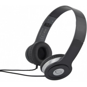 Esperanza EH145K "TECHNO" Black, Stereo audio Headphones with Volume control, 3 m cable lenght