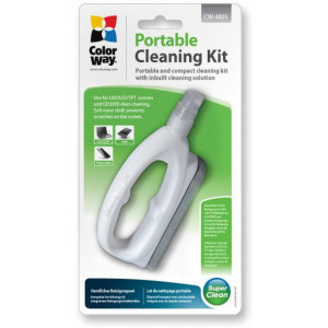 ColorWay CW-4805 LCD Screen Compact Portable Cleaning Kit Spray + Cloth Microfiber