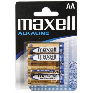 MAXELL Alcaline Battery  LR03/AAA, 4pcs, Blister pack