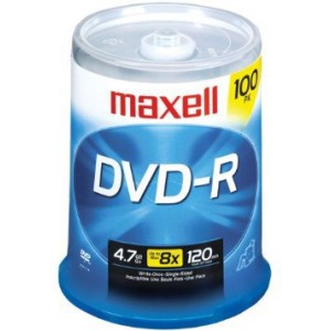 100*Spindle DVD-R Maxell, 4.7GB, 16x