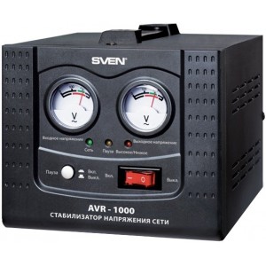 Stabilizer Voltage SVEN AVR -1000 LCD, SLIM 800W