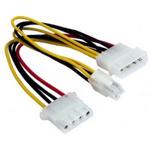 Cable, Internal Power Splitter w/ATX 4pin connector, CC-PSU-4