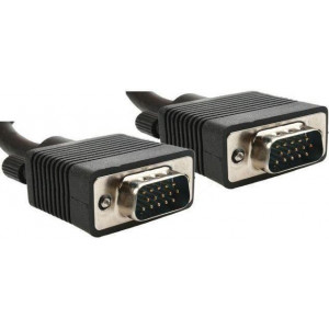 Cable VGA  CC-PPVGA-10M-B, 10 m, Premium VGA HD15M/HD15M dual-shielded w/2*ferrite core, Black