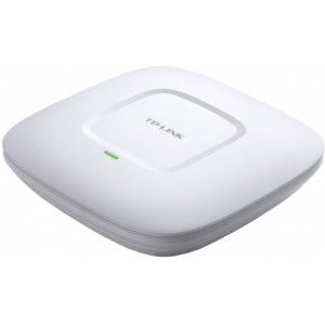 N300 Wireless  TP-LINK EAP110, Wireless N Ceiling Mount Access Point, 300Mbps 2.4GHz, 802.11n/g/b, Passive PoE Supported, Multi-SSID, with 2*3dbi internal antennas, Captive portal, Reboot Schedule, Rate limit on per SSID