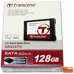 2.5" SSD 128GB Transcend Premium 370 Series SATAIII, Aluminum case, Max Sequential R/W 570 MB/s / 470 MB/s, Max Random 4k Read 75K , Write 75K IOPS, Ultra-slim 7mm form factor, TS6500 Controller, 3.5 Bracket